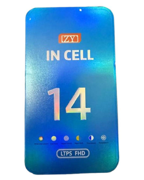Pantalla Premium para iPhone 14 – Calidad A+ ZY INCELL (1080 P LTPS FHD COF LCD) con IC reemplazable