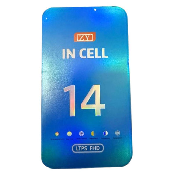 Pantalla Premium para iPhone 14 – Calidad A+ ZY INCELL (1080 P LTPS FHD COF LCD) con IC reemplazable