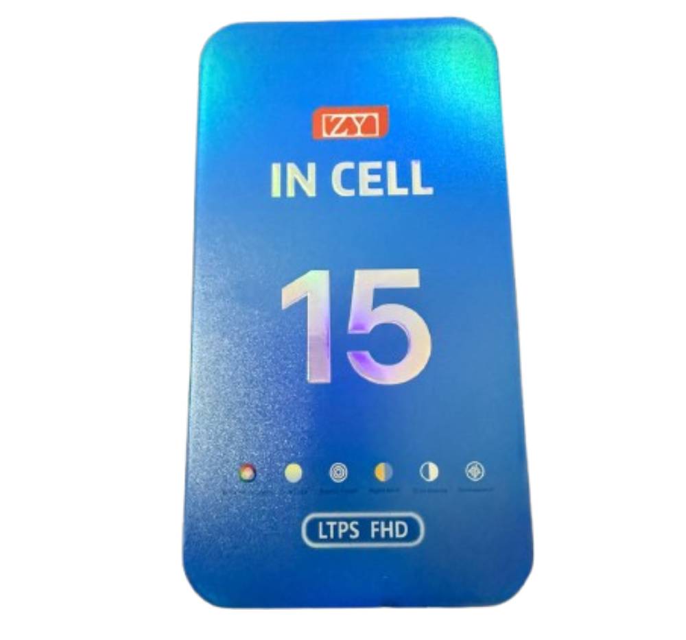 Pantalla Premium para iPhone 15 – Calidad A+ ZY INCELL (1080P LTPS FHD COF LCD) con IC reemplazable