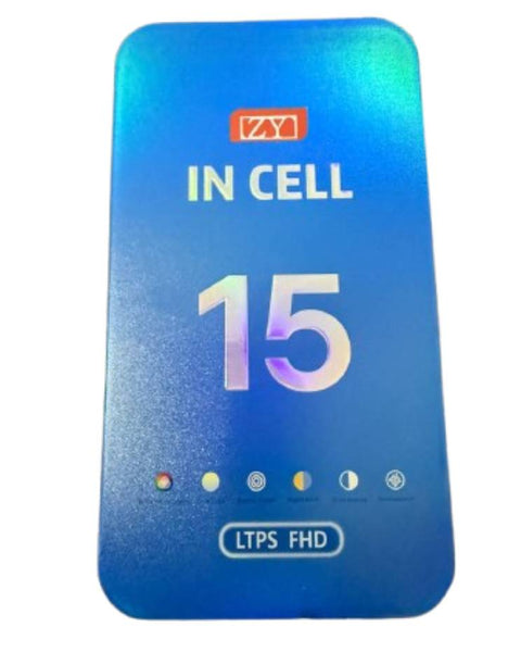 Pantalla Premium para iPhone 15 – Calidad A+ ZY INCELL (1080P LTPS FHD COF LCD) con IC reemplazable