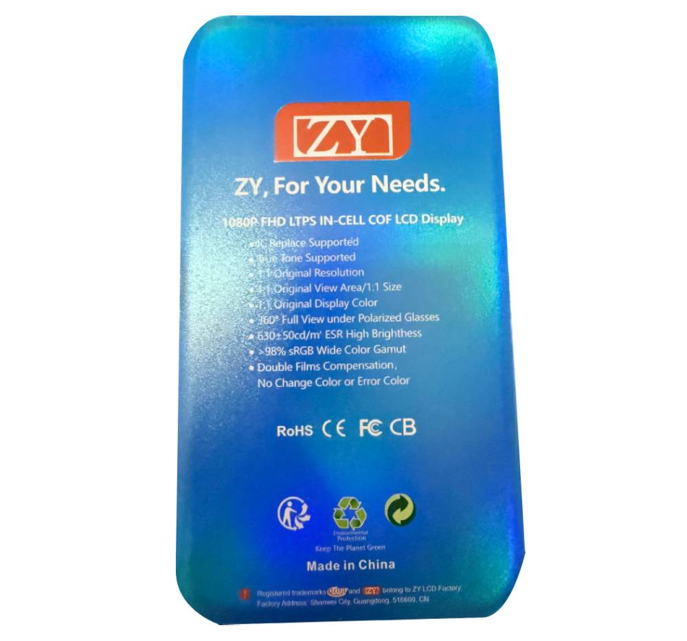 Pantalla Premium para iPhone 13 – Calidad A+ ZY INCELL (1080P LTPS FHD COF LCD) con IC reemplazable